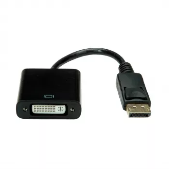 Adaptador de cabo de vídeo Value 12.99.3137 0,15 m DisplayPort DVI-D preto (12.99.3137)