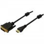 Logilink - Cabo de vídeo - HDMI / DVI - 30 AWG - HDMI, 19 pinos (macho) - DVI-D (macho) - 2 m - Isolamento duplo - preto (CH0004)