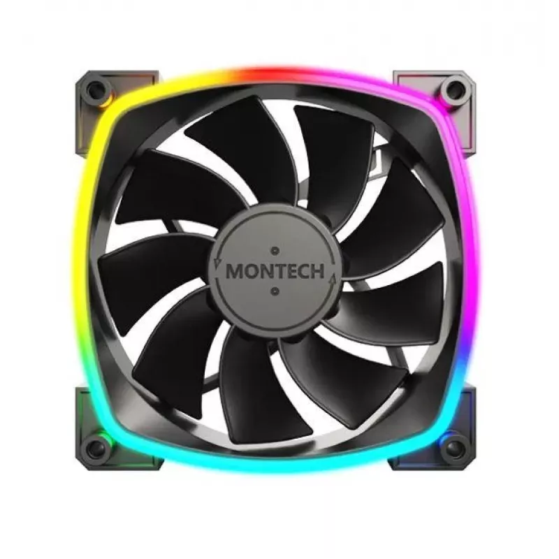 Ventoinha para caixa de computador Montech RX120 PWM 12 cm preto 3 unid.