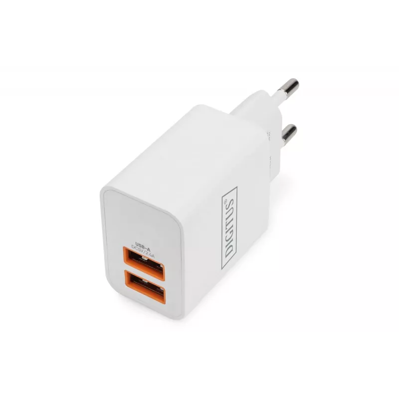 Carregador USB Indoor Digitus DA-10061 2x USB-A 15,5W