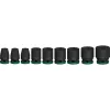 Conjunto de chaves de impacto Bosch Powertools PRO 1/2 polegadas 9 peças, preto