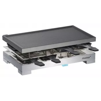 Steba RC 68 - Grelhador de raclette - 1,2 kW - preto/aço inoxidável