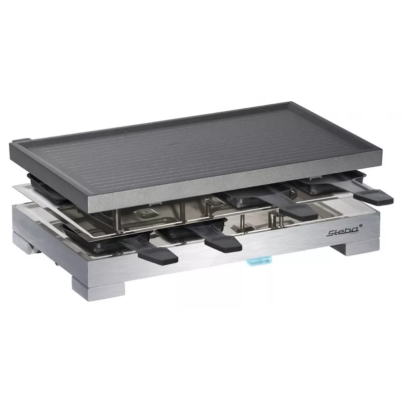 Steba RC 68 - Grelhador de raclette - 1,2 kW - preto/aço inoxidável