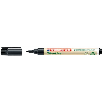 Marcador permanente Edding E25 EcoLine ponta redonda preto