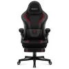 Cadeira de gaming huzaro Force 4.6 — assento ergonómico em tecido, altura ajustável, reclinável, apoio lombar, 130 kg máx., largura do assento 41 cm