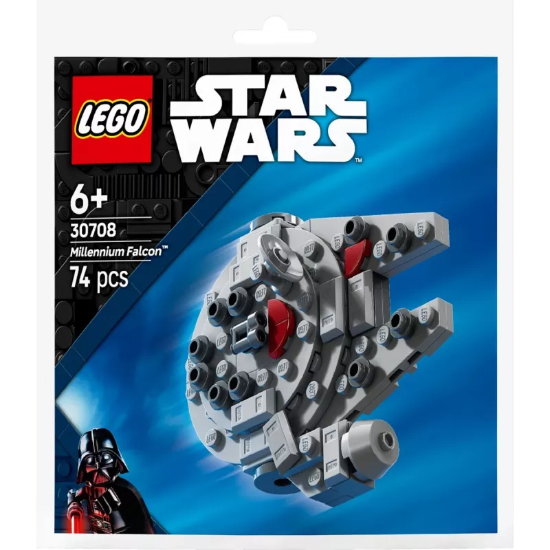 LEGO brinquedo de construção 30708 Star Wars Millennium Falcon mini-modelo Polybag, pequeno conjunto de coleção