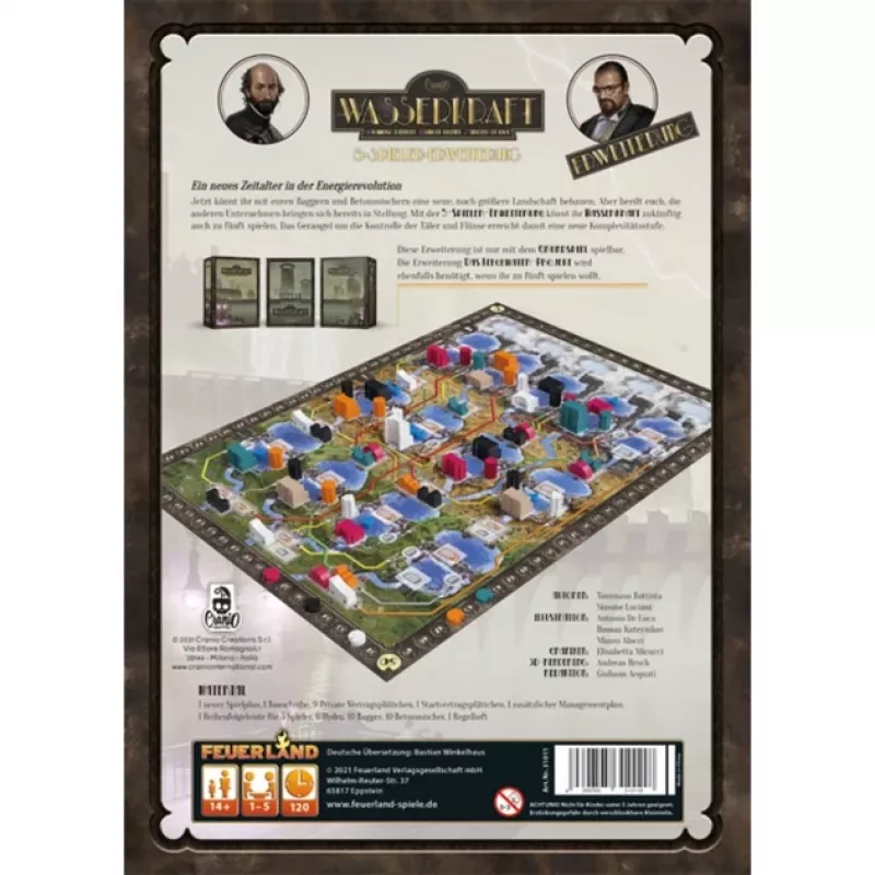 Wasserkraft: 5 Players Expansion, expansão de jogo de tabuleiro