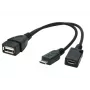 Cabo OTG USB Micro AF- BM+(F) USB 2.0 OTG 15CM