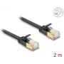 Cabo de rede DeLOCK RJ45 Cat.6A ficha para ficha U/FTP 2 m preto
