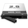 Rack móvel icy dock MB038SP-B para 8x unidades SATA/SAS de 2,5 polegadas, compatível com 1x baía de 5,25 polegadas