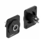 Módulo tipo D 3,5 mm conector fêmea estéreo de 3 polos para soldar DELOCK 86789
