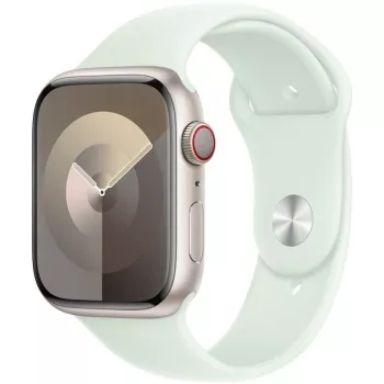 Bracelete Apple 45 mm Soft Mint Desportivo S/M – Confortável, leve, durável