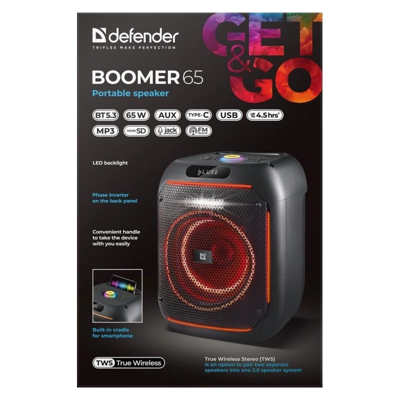 Altifalante Bluetooth Boome R 65W