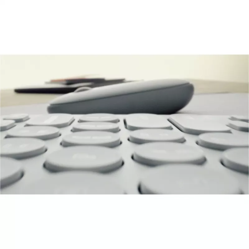 Logitech Pebble Keys 2 K380s - teclado - sem fios - Bluetooth LE - QWERTZ - alemão - Tonal Graphite (920-011795)