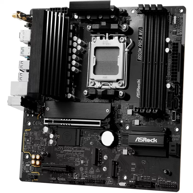 Motherboard ASRock B850M Pro-A WiFi micro ATX – AMD B850, socket AM5, DDR5, 4x DIMM, 256 GB, Wi-Fi, LAN 2,5 Gb