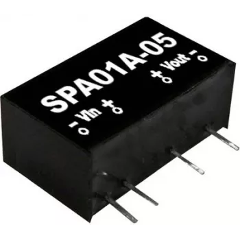 Adaptador de corrente/inversor Mean Well SPA01B-12, entrada 18–36 V, saída 12 V, 1 W