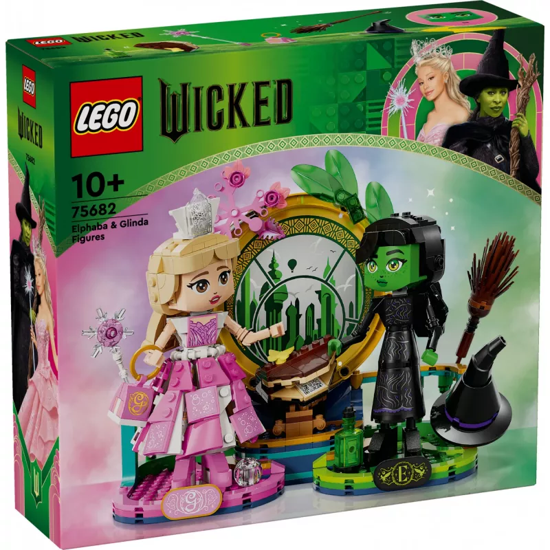 LEGO Wicked Figuras Elphaba e Glinda 75682 – Conjunto de minifiguras de colecionador