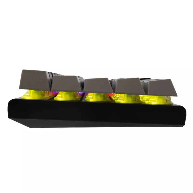 Teclado de gaming mecânico White Shark Wakizashi WAKIZASHI-2 com US Red Switches, preto-cinzento