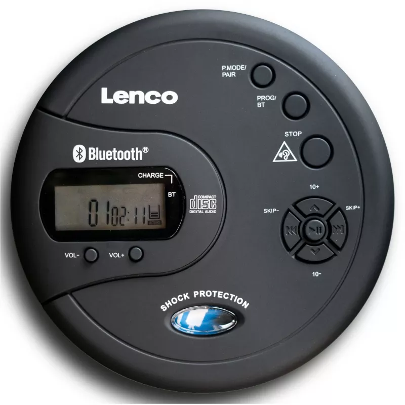 Leitor de MP3 Lenco CD-300 preto