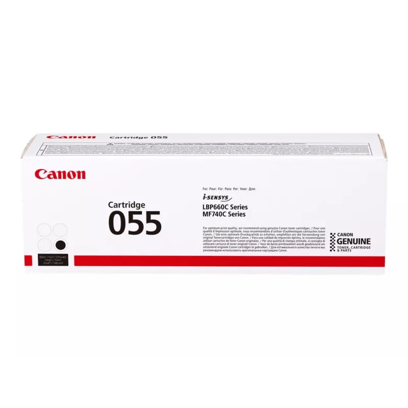 Cartucho de toner Canon 055 1 unid. original preto
