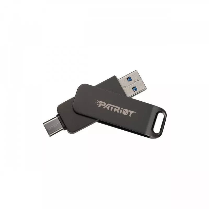 Pen drive PATRIOT Rage R550 1TB 100 MB/S USB A+C Swivel Design (PE1TR550DSAD) Preto