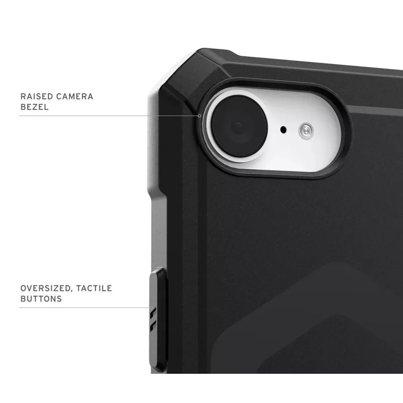 Urban Armor Gear 114496114040 Essential Armor MagSafe capa para telemóvel Apple iPhone 16e, preta
