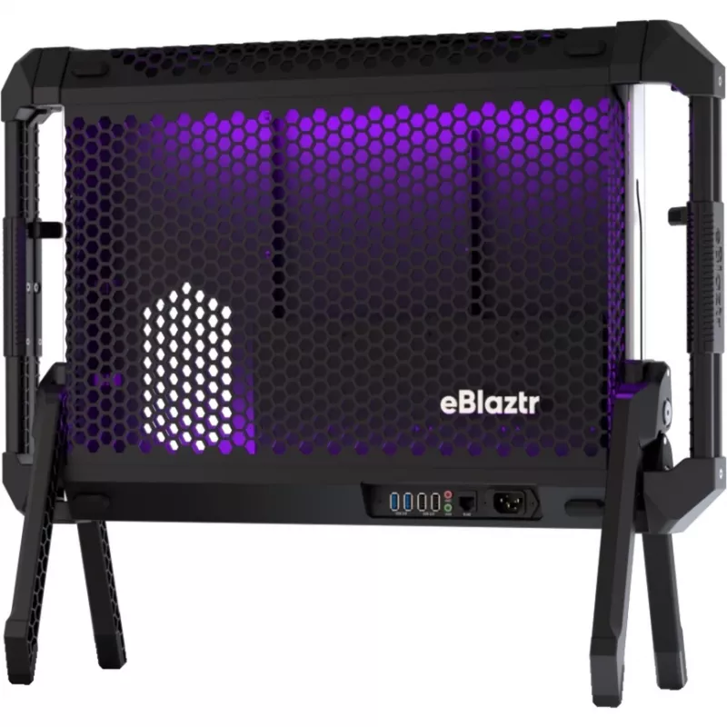 Caixa de PC portátil Eblaztr - Preto - Caixa de PC - Mini Tower - Preto