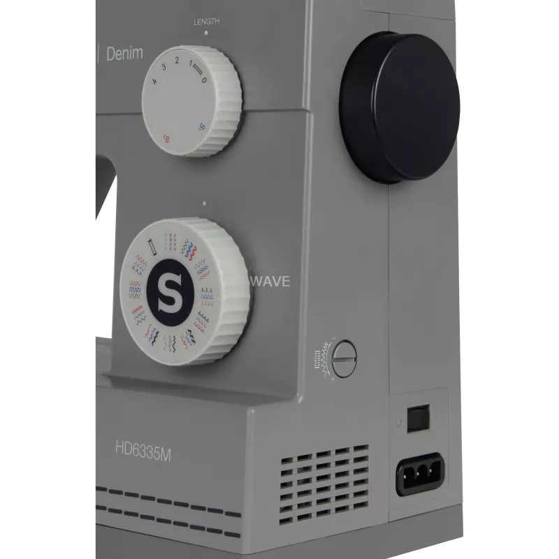 Máquina de costura automática SINGER Heavy Duty 6335M elétrica cinzento