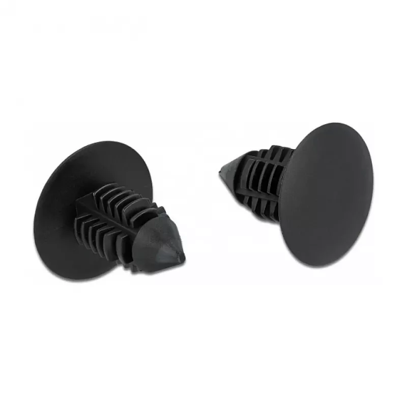 Clipe em árvore DeLOCK 60187 preto nylon 15 mm 14,5 mm 10 unid.