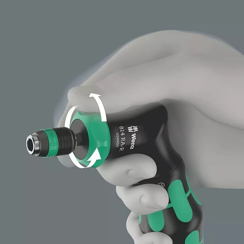 Chave de fendas multibit Wera Kraftform Kompakt Pistol RA-R 1 7 peças