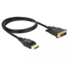 Adaptador de cabo de vídeo DeLOCK 85312 1m DisplayPort para DVI-D preto