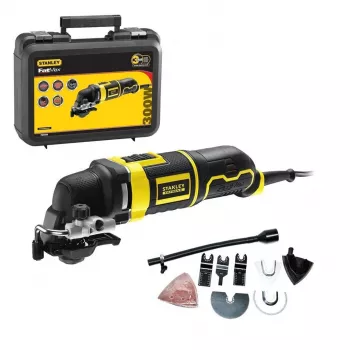 Ferramenta multifunções oscilante Stanley FME650K-QS preto, amarelo