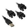 Hub USB Lian Li PW-U2TPAB Type-A macho 1-para-3 IDC 9-Pin
