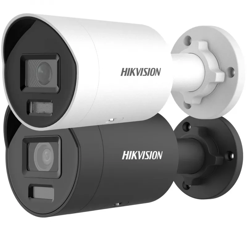 Câmara de segurança IP Hikvision Pro Series 6 MP Darkfighter mini bullet fixa, 6 MP, CMOS de 1/2,4 polegadas, campo de visão 114,8°×60°, 30 fps, com fios, interior/exterior, teto/parede, preta