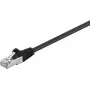 Cabo de rede patch Wentronic Goobay CAT 5e, F/UTP, preto, 0,25 m - mistura de cobre CCA (68704)