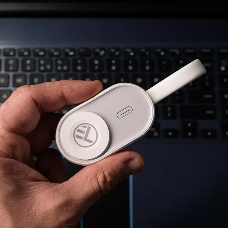 Carregador powerbank sem fios Tellur TLL151441 1200 mAh para Apple Watch – carregador sem fios portátil