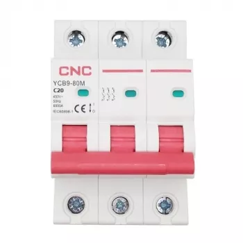 Disjuntor HiSmart NV821532 3 polos 20A característica C (miniatura)