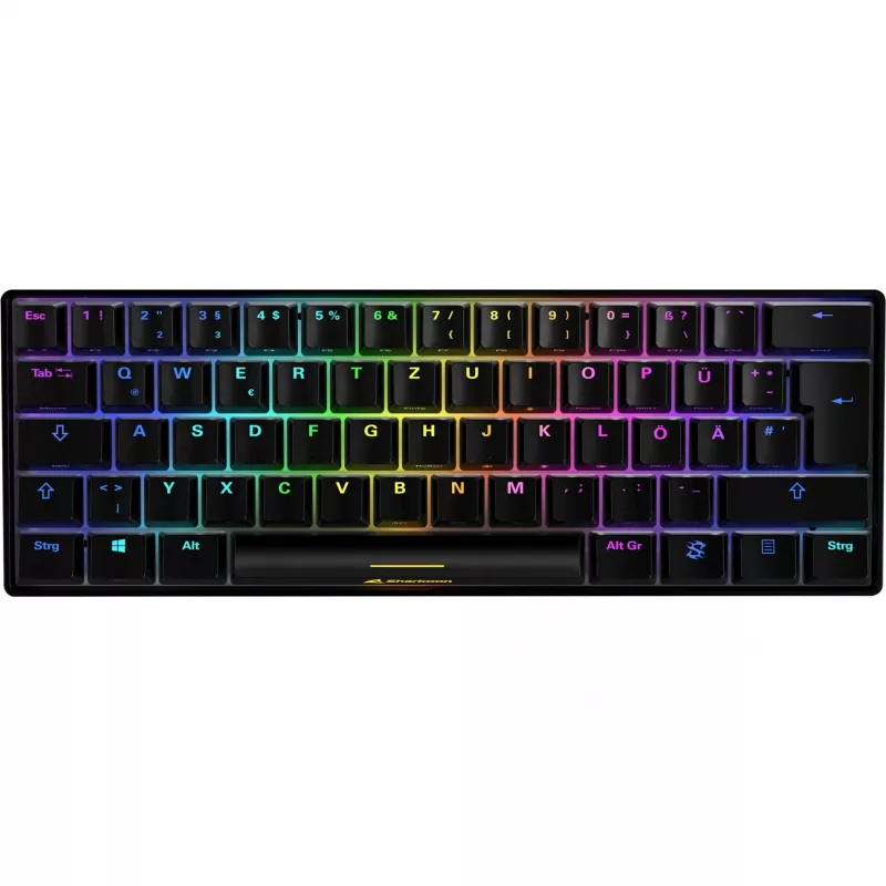 SKILLER SGK50 S4, teclado gaming preto, layout DE, Kailh Red