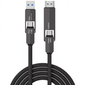 Cabo USB4 HDMI 4smarts ComboCord 240W 1,5 m – USB4 para HDMI, alimentação de 240W, comprimento de 1,5 m