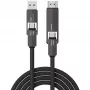 Cabo USB4 HDMI 4smarts ComboCord 240W 1,5 m – USB4 para HDMI, alimentação de 240W, comprimento de 1,5 m