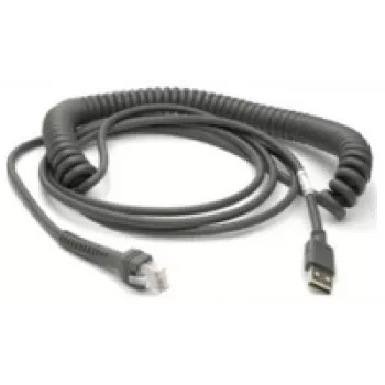Zebra CBA-U29-C15ZBR cabo USB USB 2.0 4,57 m USB A preto