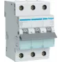 Hager MBN340. Número de polos: 3P. Frequência de entrada AC: 50/60 Hz, corrente nominal de saída: 40 A (MBN340)