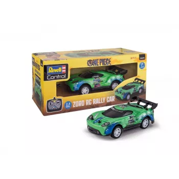 Carro de rali RC REVELL One Piece Zoro – modelo telecomandado, design temático de colecionador