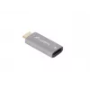 Adaptador de cabo de vídeo Lanberg AD-HD-DP-01 HDMI Type-A DisplayPort Prateado
