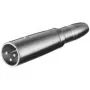 Adaptador XLR Wentronic Goobay - ficha XLR (3 pinos) > conector fêmea jack 6,35 mm (2 pinos, mono) (27454)
