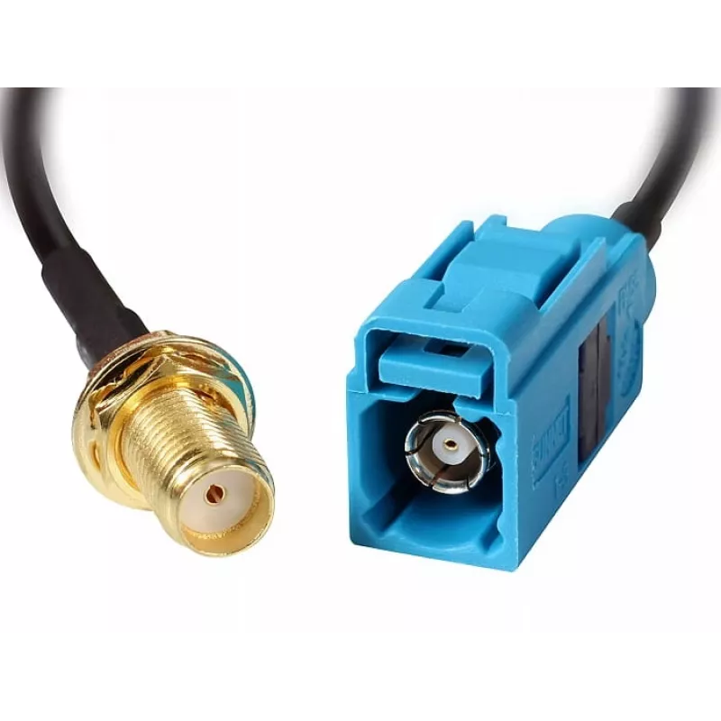 Cabo coaxial DeLOCK 88583 0,2 m Preto