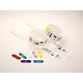 Clipes Zebra para utilização com pulseiras QuickClip amarelo