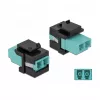 Módulo Keystone LC Duplex conector fêmea para conector fêmea LC Duplex DeLOCK