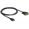 DeLOCK 85652 Adaptador de cabo de vídeo 1 m HDMI tipo A (Standard) DVI preto (85652)