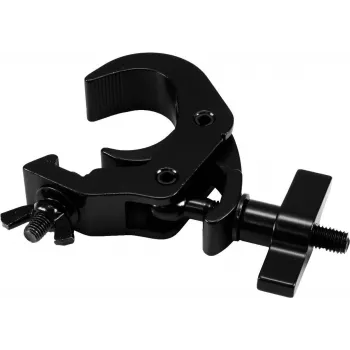 Gancho de fecho rápido de segurança EUROLITE TH-260S preto — gancho de bloqueio compacto para rigging